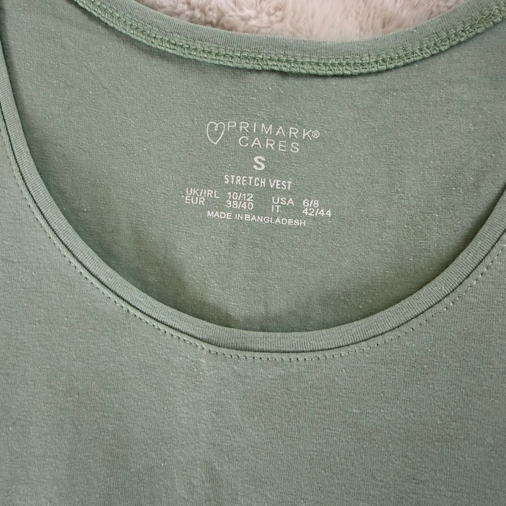 Primark Women’s Green, Brown and Purple Tank Tops. - Picture 2 of 4